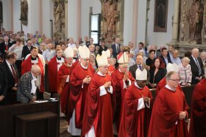 Bischof em. Dr. Friedhelm Hofmann feierte gemeinsam mit Kardinal Rainer Woelki und zahlreichen Bischöfen am Dienstag, 9. Juli, einen Pontifikalgottesdienst im Würzburger Kiliansdom.